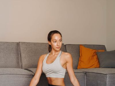 A calm room interior for yoga and meditation practices.